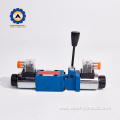 Manual electric integrated solenoid directional valve